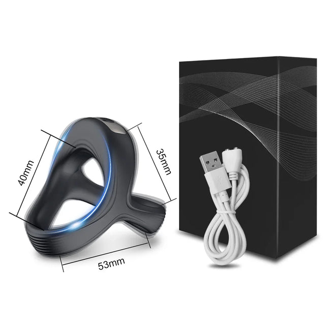 Vibrating Cock Ring Penis Ring for Man Male Chastity Ejaculation Delay Couple Vibrator Rings Penisring Adult Goods for Men
