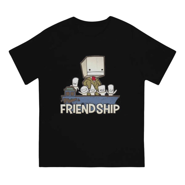 Friendship is the Best Ship T-Shirt - Castle Crashers Cotton Tee for Men