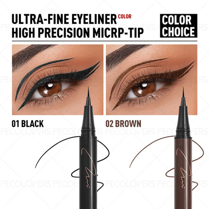 1PC Smudge-proof, Quick-drying, Smooth, Waterproof, Ultra-fine Tip, Brown Eyeliner, for Perfect and Bold Eye Makeup