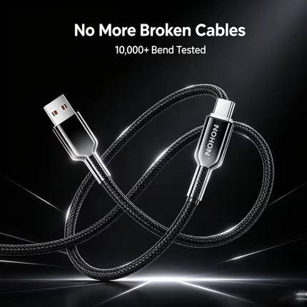 NOHON Braiding USB to Type-C Fast Charging Cable for MacBook/iPad/iPhone 17/16/15 Air/Pro Max Charge Cable for Samsung S25/S24