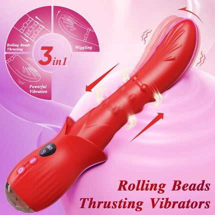 Thrusting Swing Dildo Vibrator G Spot Vibrating Dildos Anal Vaginal Stimulator Sliding Vibration Vibrators Sex Toys for Women 18