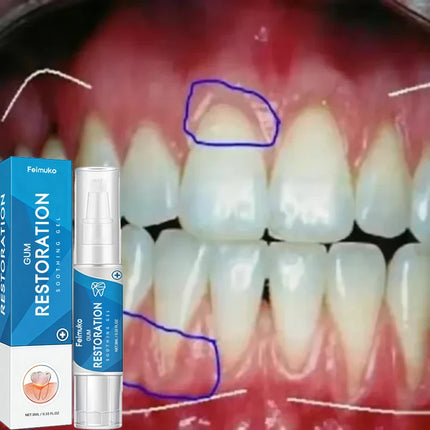 Damaged Gum Repair Care Gel Gum Pain Sensitivity Relief,Deep Cleaning Teeth Stain Tartar Remover,Anti-Cavity Daily Oral Care Gel