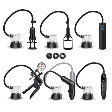 Men Glans Trainer Vacuum Pump Penis Head Massager Desensitization Exerciser Masturbator Cup Adult Sex Toys for Men DelayTraining