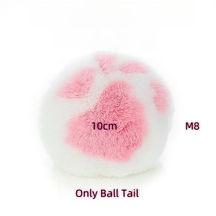 Small Silicone Butt Plug Dildo Vaginal Plug with Detachable Fake Soft Fox Rabbit Tail for Couple Anal Bead Dilator Sex Toys