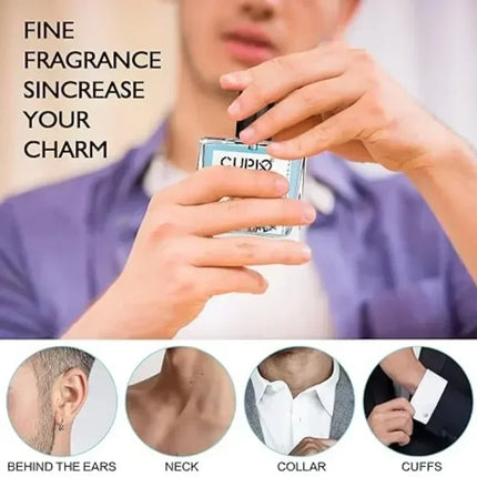 Cupid Original Men's Pheromone Cologne 50ml Original Lasting Mature Hypnotic Fragrance High Quality Hombre Perfume Body Spray