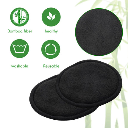 ABUU-16Pcs Reusable Bamboo Cotton Make Up Remover Pads Washable Triple Layer Facial Skin Care Wipe Pads Cleaning Pad With Bag