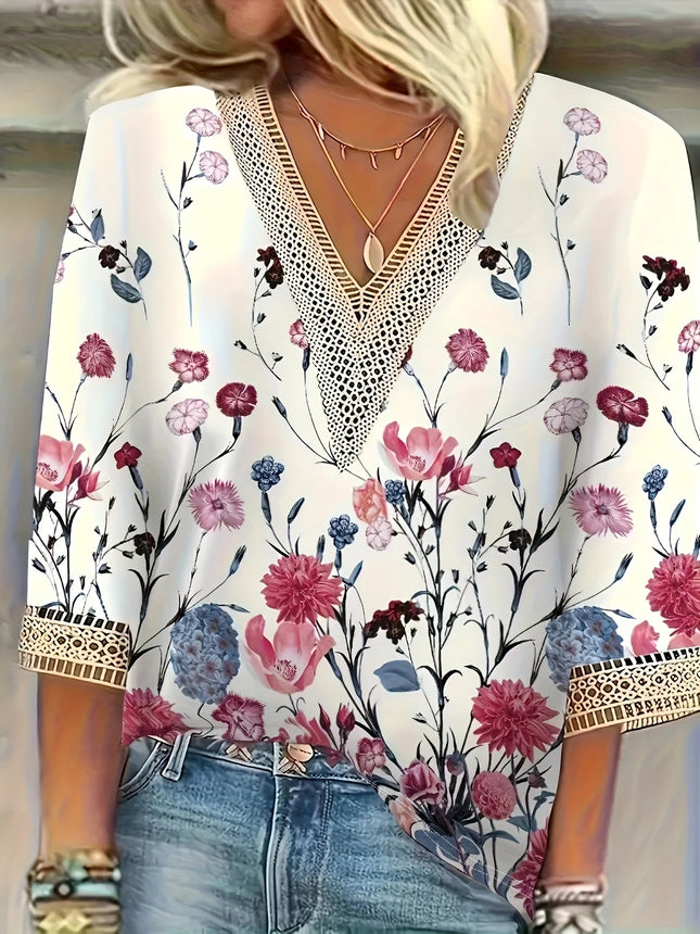 Plus Size Temperament Loose Woman Shirt Fashion Casual Blouse Elegant Long Sleeve Woman Shirt Holiday Weekend Top