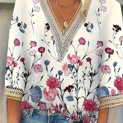 Plus Size Temperament Loose Woman Shirt Fashion Casual Blouse Elegant Long Sleeve Woman Shirt Holiday Weekend Top