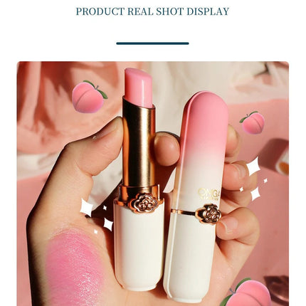 Peach Color Change Lipstick Non-Stick Cup Jelly Lipstick Moisturizing Moisturizing Color Change Lip Balm Warm Change Lip Balm