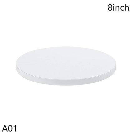 8/10/12/14inch Silvery Coated Round Cake Board Diameter Available Circle Cardboard Base Dessert Tray Mousse Cake Decor Supplies
