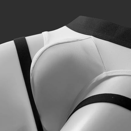 Leg Strap Lingerie Male Jockstrap T-back Thongs Sports Underwear Mens Gay Sexy Breathable G-Strings Underpants