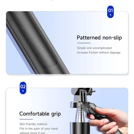 FANGTUOSI New 1.7M Wireless Selfie Stick Tripod Foldable Stand For Gopro Action Cameras Smartphones Balance Steady Shooting Live