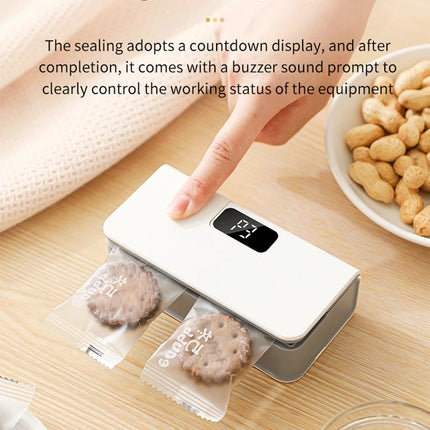 Mini Heat Sealer Plastic Bag Heat Sealing Machine Rechargable Plastic Storage Package Sealer Handheld Clip Bag Food Heat Sealer