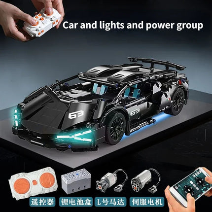 New Building Blocks Roadster Technology 1:14 Racing Roadster building blocks Assembly brick vehicle toy gift for boys