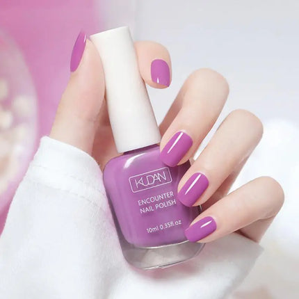 KUDAN Nail Polish Water-based 10ml No-bake Long-lasting Students Children Without Odor Can Tear Nail Art Manicure Tool