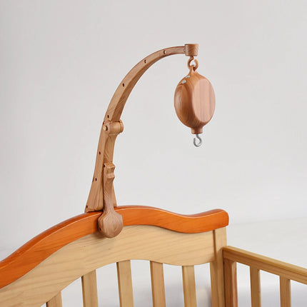 Customize Baby Bed Bell Bracket 0-12 Months Foldable Crib Holder Mobile Wooden Bell Bracket Rattle Toy Newborn  item stuff Gifts