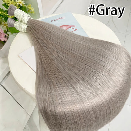 100% Real Human Vietnamese Hair Extensions no Weft Honey Blond Hair Bulks Virgin Hair Straight Weaving Hair for Braiding