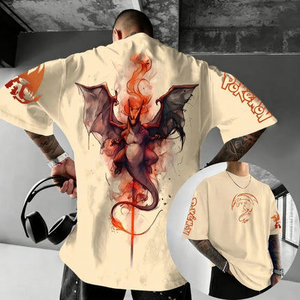Oversized Cosplay Costumes Pokémon Gengar Summer 2026 New Product Original Style Anime Printed Y2K Hip Hop Casual Unisex T-shirt