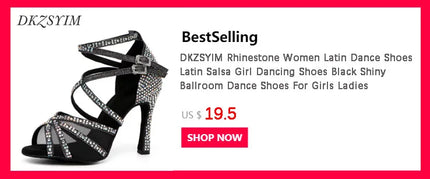 DKZSYIM Latin Dance Shoes Women High Heel Silk Dance Shoes lady Soft Bottom Dance Shoes heeled 8cm Girls Salsa Ballroom Shoes