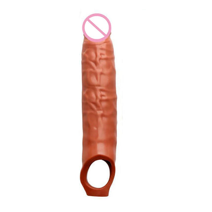 Penis Extender Delayed Ejaculation Cock Extension Dick Enlargemen Penis Ring Penis Extension Big Cock Sleeve Reusable Adults 18+
