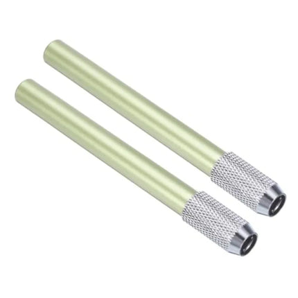 Pencil Extenders, 2Pcs Art Adjustable Metal Pencil Holder Lengthener Pen Sleeve for Short Pencil Crayon Colo Pencils Writing De