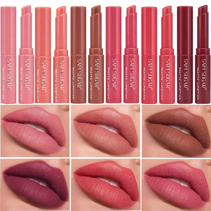Waterproof velvet matte lipstick set, long-lasting, easy to apply, and with vibrant color