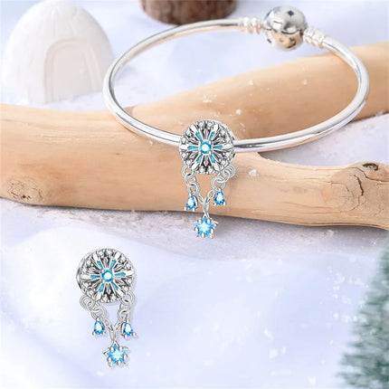 Original 925 Sterling Silver Charms Beads Cute Mushroom Unicorn Love Wings Pearl Charm for Bracelet Pendant Woman Girl Jewelry