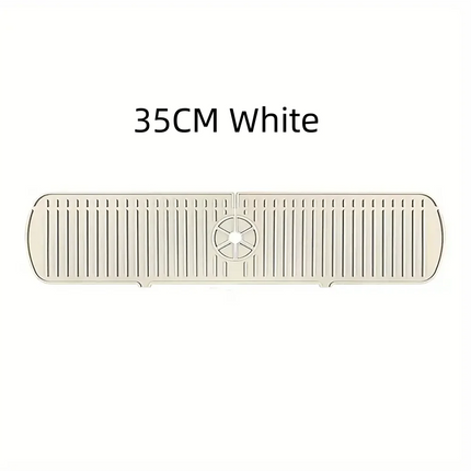Silicone Drain Mat, Kitchen Faucet Sink Splash Guard,  Sink Draining Pad Behind Faucet,For Kitchen & Bathroom Countertop Protect
