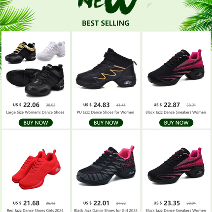 Large Size Women's Dance Shoes Soft Outsole Woman Breath Jazz Hip Hop Shoes Sports Sneakers Ladies Girl Modern Jazz Dancing 2025