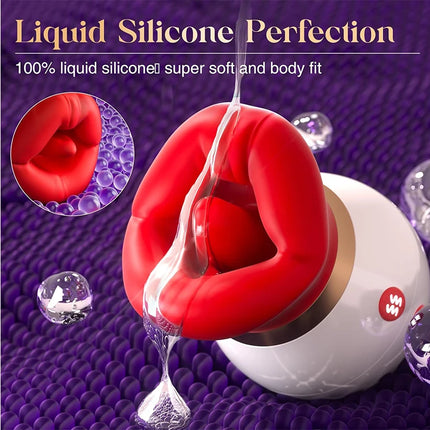Powerful Swing Sucking Vibrator for Women Tongue Licking Sex Toys Sucker Female Oral Nipple Stimulator Sex Toys for Adults Goods