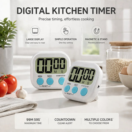 Egg Timer Children Alarm Clock Pomodoro Timer for Studying Gadgets Digital Kitchen Visual Tools Dining Bar Home Garden