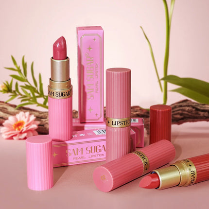 SAM SUGAR 6 colors chocolate bar lipstick makeup pearl matte matte not easy to fall out matte waterproof lipstick