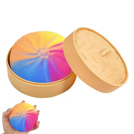 Dumpling Stress Balls Fidget Sensory Toy Simulation Food with Little Steamer Squeeze Dough Ball Stress Relief Hand Toy 1pcs 2026