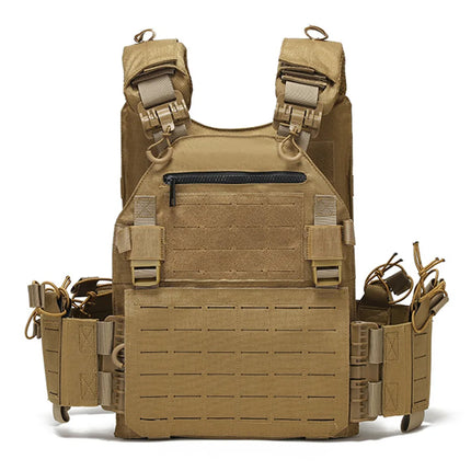 Tactical Training Vest - MOLLE Waterproof Quick Release Outdoor Vest / Gilet Tactique Entraînement - Gilet MOLLE Imperméable