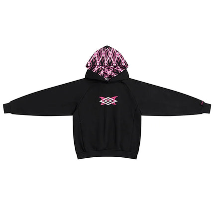 Winter Warm Oversized Hoodie Sweatpants Fashion Geometric Print Casual Streetwear Cozy Loungewear 2026 New