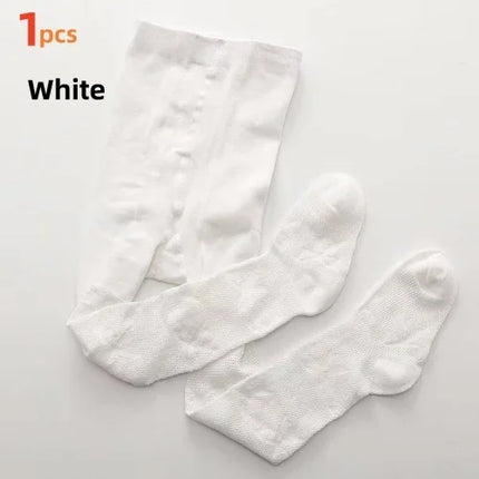 1/3pcs Thin Newborn Baby Tights For Girls Summer Mesh Thin Infant Toddler Pantyhose Soft Casual Girl White Pink Gray Leggings
