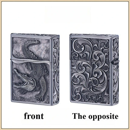 ZORRO zk series kerosine lighter, pure copper, various retro relief patterns, old-fashioned grinding wheel windproof lighter