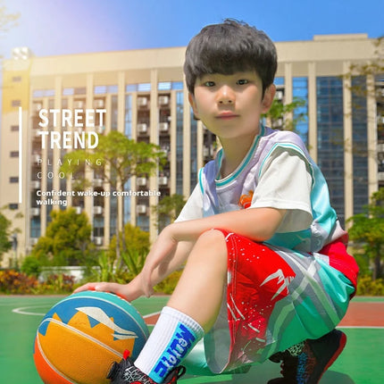 Children Basketball Shoes Original Design 2024 New Indoor Field Training Sports Shoes Comfortable Boy Basketball Shoes for Kids