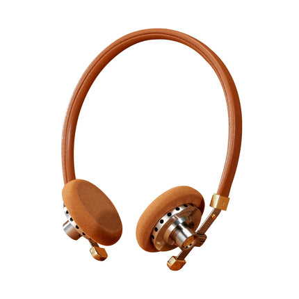 ROSESELSA Distant Mountain Retro On-Ear Wired Headphones Metallic Hi-Fi Earphones with Premium Sound