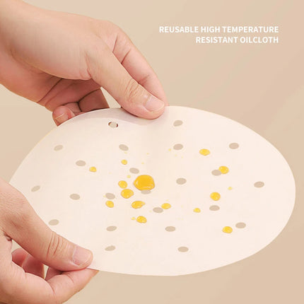 New Air Fryer Paper Special For Baking Kitchen Food Oil-proof Double-sided Silicone Oil Paper Non-Stick Steamer Pad Mat Papers