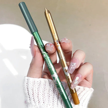 7 Colors Colorful Glitter Gold Eyeliner Pen Lasting No Fade Color Women Not Blooming Matte Eye Liner Gel Pen Makeup Cosmetics