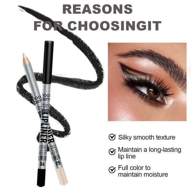 Luxury Matte Lip Liner, Long-Lasting, Smooth Application for Perfect Outline & Filling, Versatile Shades for All Skin Types