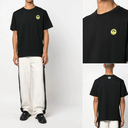 2026 Summer 100% Cotton T-Shirt for Men and Women with Round Neck Casual High-Quality Clothing Lettered Design barrow Printed