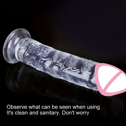 Cheap Jelly Dildo 5 Sizes Realistic Butt Plug Suction Cup Big Dick Soft Masturbators G Spot  Anal Sex Toys For Women Men Gay 18+