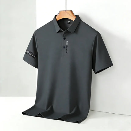 2026 Men's Short Sleeve Polo Shirt with Letter Print Casual Business Daily Top