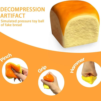 Simulation bread Squeeze Taba Squishy Toy Safety and health Food-grade silicone material Squeeze Toy Soft Relief Slow Toys