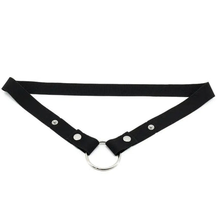 Adjustable Anti-Off Male Chastity Cage Device With Auxiliary Belt And Two-Way Widen Elastic Band Rope Sexy Underwear For Men