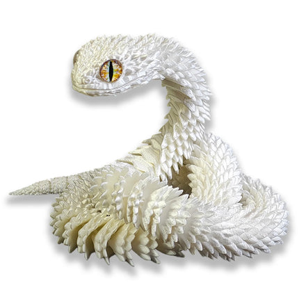 60CM 3D Printed Snake Rotatable Joints Snake Figurines Creative Home Office Desktop Crafts Ornament 2025 New Year Crafts Gift