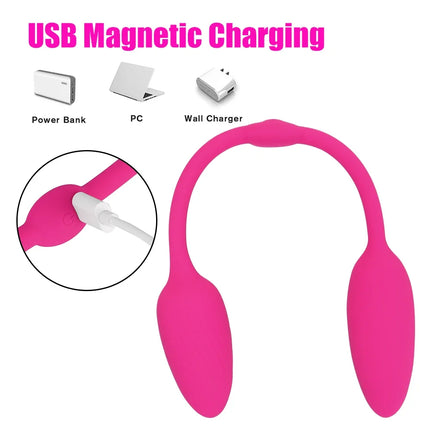 Two Vaginal Balls Panties Vibrators for Women Clitoris Stimulator Nipple Clamps Anal Plug Female Masturbator Cordless Sex Toys
