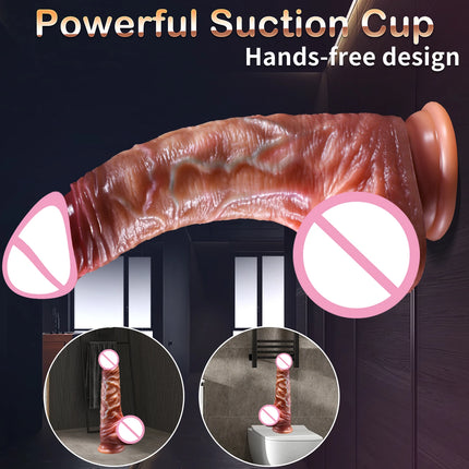 Realistic Dildo Sliding Foreskin Big Penis Suction Cup Dildos Female Masturbator Fake Dick Adult Anal Sex Toys for Women